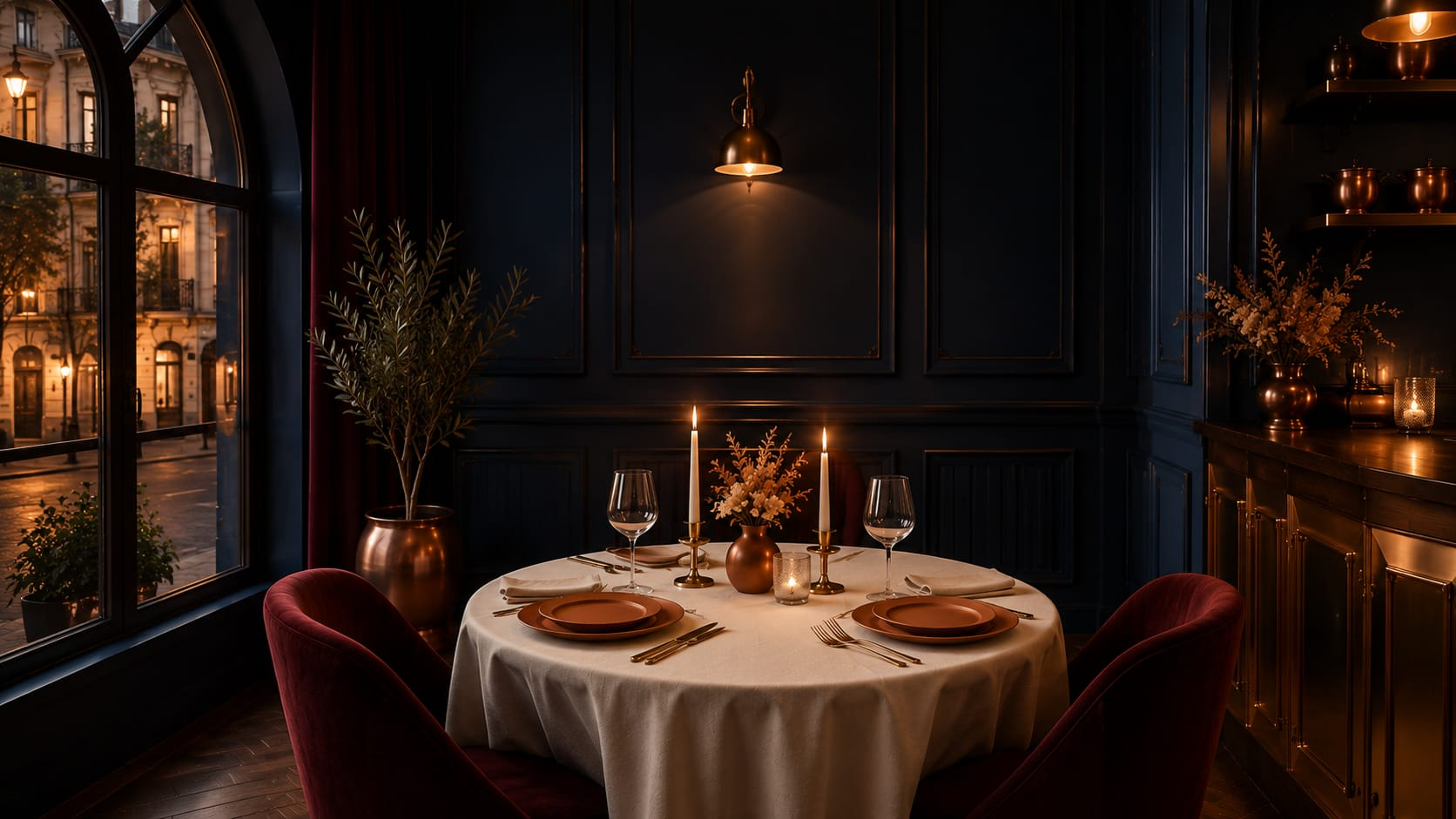 Une table intime dans la salle Savoraille